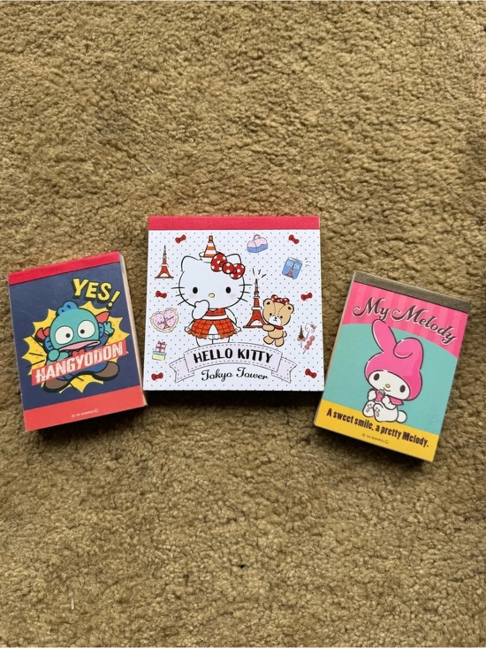Sanrio character mini notepad sets